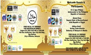 MGA ENTREPRENYUR AT DIPLOMATIKO DINALUHAN ANG FREE HALAL 101 SEMINAR FOR NON MUSLIM MSME SA MALOLOS